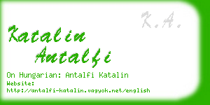 katalin antalfi business card